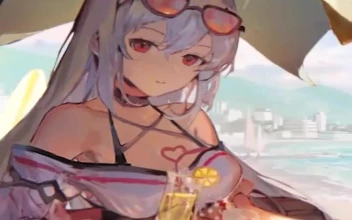 Skadi Beach Arknights iphone lock screen wallpaper