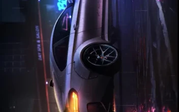 iPhone and Android Bmw M3 Car Neon Night Drive Phone