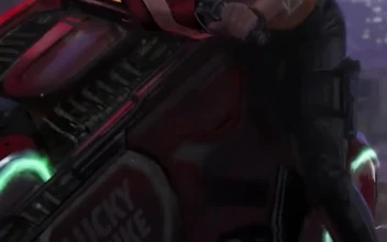 Android  iOS iphone Mobile Cyberpunk Girl Futuristic Motorcycle