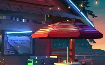 Cool lone wolf cafe in the forest iphone wallpaper aesthetic