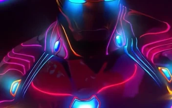 iPhone And Android Iron Man Avengers Infinity War Neon Phone