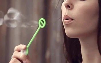 iPhone  Android Brunette Babe Bubbles People Phone