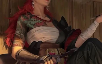 Android  iOS iphone Mobile Samurai Warrior Tattooed Girl
