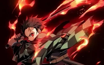 iPhone And Android Kamado Tanjiro Fire Katana Theme Kimetsu No Yaiba Phone