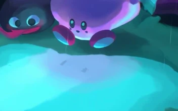 iPhone And Android Kirby And Gooey In The Rain Pokemon Phone
