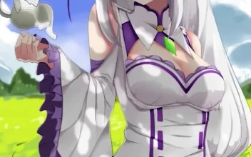 iPhone And Android Emilia And Puck In The Field Re Zero Phone