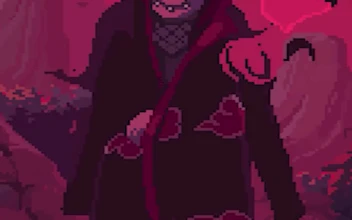 Pixel Itachi Uchiha Wallpaper of Anime