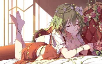 Flower Girl Live Anime Wallpaper 4K