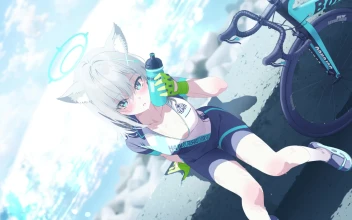 Live2D Azure Lane Bicycle Girl Live Anime Wallpaper