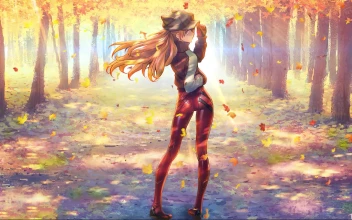 Asuka Langley Sohryu NGE Live Anime Wallpaper
