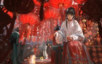 New Year Girl by WLOP