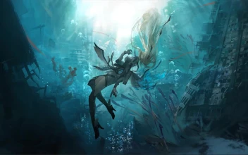 PGR Bianka in Blue Water Anime