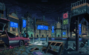 Pixel Lofi Cyberpunk Chill