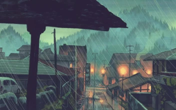 rain 001 Lively Wallpaper