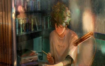 Izuku Midoriya Study My Hero Academia PC