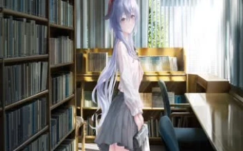 Ganyu Library Anime