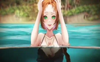Weeb Girl Water is Wet Wallpaper Live Anime