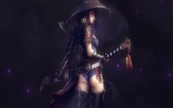 Samurai Girl Moving Wallpaper