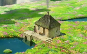 Howls Moving Castle Landscape Anime