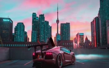 Lamborghini Aventador Car 4k Animated Windows