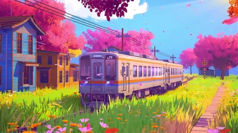 Japanese Shirakawaguchi Train Live Wallpaper - Free Live Wallpaper