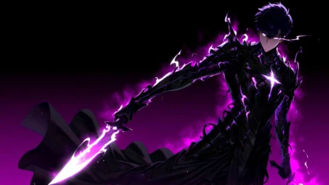 Solo Leveling - Sung Jin-Woo Purple Aura Live Wallpaper - Free Live Wallpaper