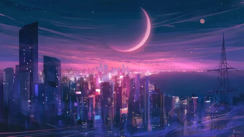 Midnight Eden City Live Wallpaper - Free Live Wallpaper