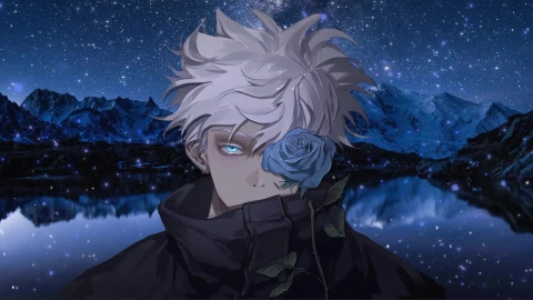 Anime Gojo Satoru Clean Version Live Wallpaper - Free Live Wallpaper
