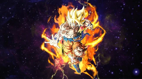 LR Super Saiyan Goku Dokkan Battle Live Wallpaper - Free Live Wallpaper