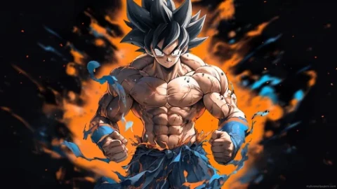 Muscular Goku 4K Live Wallpaper - Free Live Wallpaper
