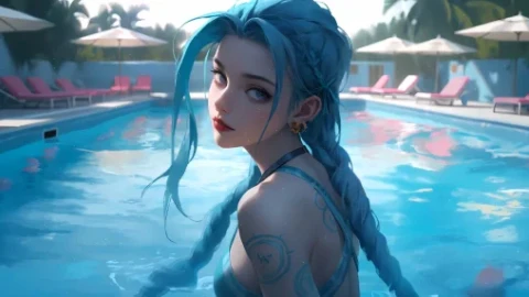 Jinx on Vacation 4K Live Wallpaper - Free Live Wallpaper