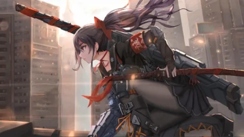 Cyber Samurai Girl Live Wallpaper - Free Live Wallpaper