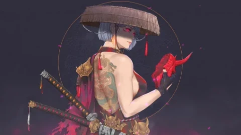 Oni Girl Samurai Live Wallpaper - Free Live Wallpaper