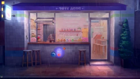 Boba Stop Cafe Live Wallpaper - Free Live Wallpaper