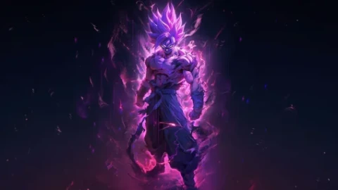 Dragon Ball Purple Goku 4K Live Wallpaper - Free Live Wallpaper