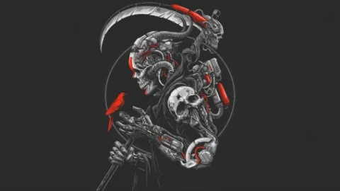 Machine Death Artwork by Sony Wicaksana Live Wallpaper - Free Live Wallpaper