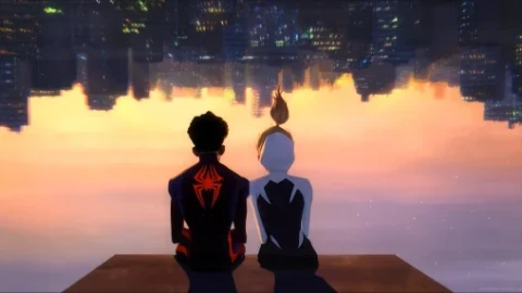 Miles Morales And Gwen Stacy Spiderman Across The Spider Verse Live Wallpaper - Free Live Wallpaper