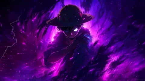 Neon Luffy 4K Live Wallpaper - Free Live Wallpaper