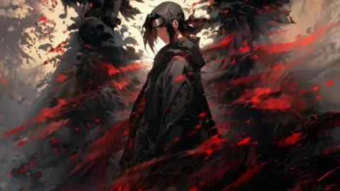 Itachi Black Cloak 4K Live Wallpaper - Free Live Wallpaper