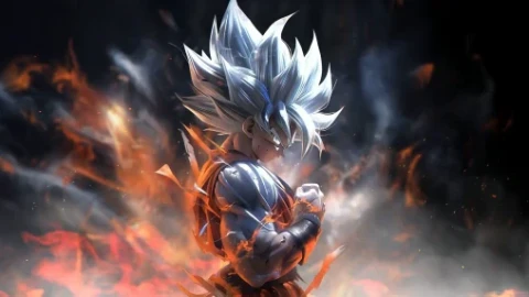 Silver Goku 4K Live Wallpaper - Free Live Wallpaper