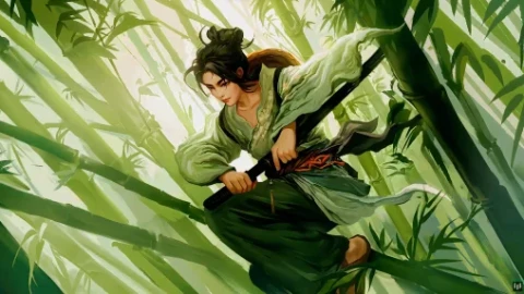 Bamboo Samurai Remastered 4K Live Wallpaper - Free Live Wallpaper
