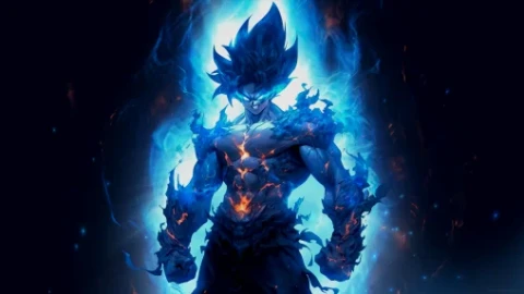 Blue Power Goku Live Wallpaper - Free Live Wallpaper