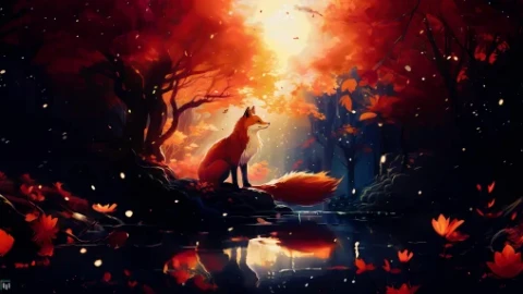 Autumn Fox Live Wallpaper - Free Live Wallpaper