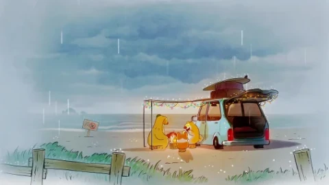 Drawings Under the rain Live Wallpaper - Free Live Wallpaper