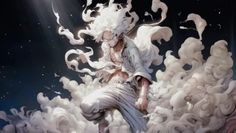 Luffy in White Live Wallpaper - Free Live Wallpaper
