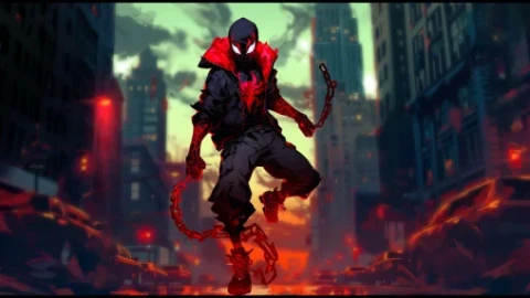 Miles Morales with Chains Live Wallpaper - Free Live Wallpaper