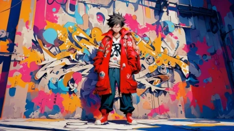 Luffy Graffiti Live Wallpaper - Free Live Wallpaper