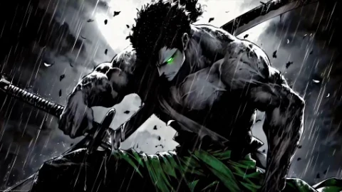 Zoro Monochrome - One Piece Live Wallpaper - Free Live Wallpaper