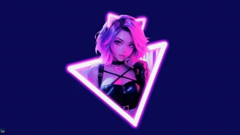 Neon Neko Live Wallpaper - Free Live Wallpaper