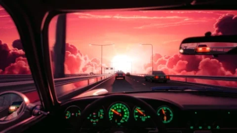 Sunset Drive Live Wallpaper - Free Live Wallpaper